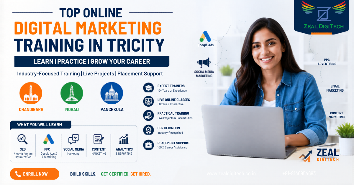 Top Online Digital Marketing Training in Tricity – How to Start Successful Digital Marketing Career in 2026 Top Online Digital Marketing Training in Tricity – How to Start Successful Digital Marketing Career in 2026